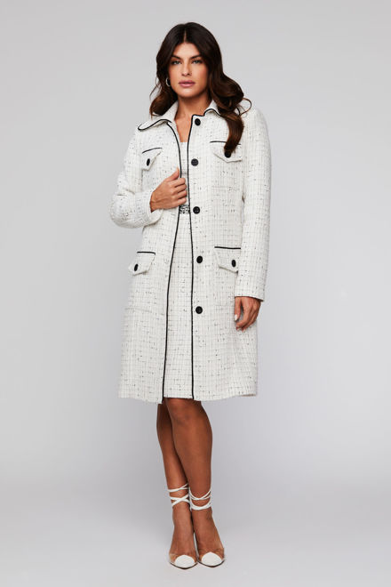 CP63 CAPA TRENCH COAT TWEED C/BOLSOS