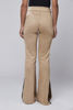 CL538 CALÇA FLARE SUEDE DET. COURO