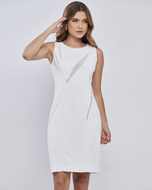 VT1071-VESTIDO COM DETALHE TULE